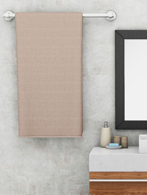 lorena quick-dry one side terry towel 100% cotton -1pc bath towel (soho) solid-light peach - 17863869 - Very Small Image - 1