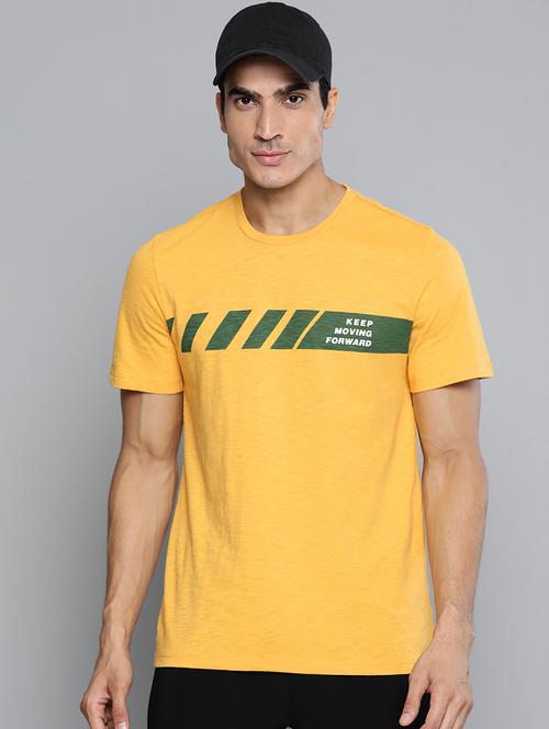 yellow printed t-shirt - 17864431 - Very Small Image - 1