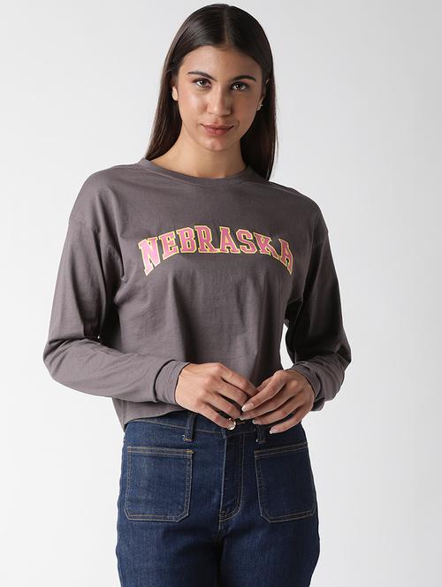 round neck graphic top - 17865824 - Very Small Image - 1
