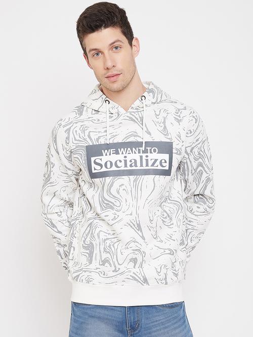 white printed sweatshirt - 17865971 - Very Small Image - 1