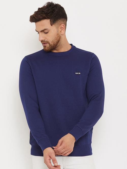 navy blue solid sweatshirt - 17866009 - Very Small Image - 1
