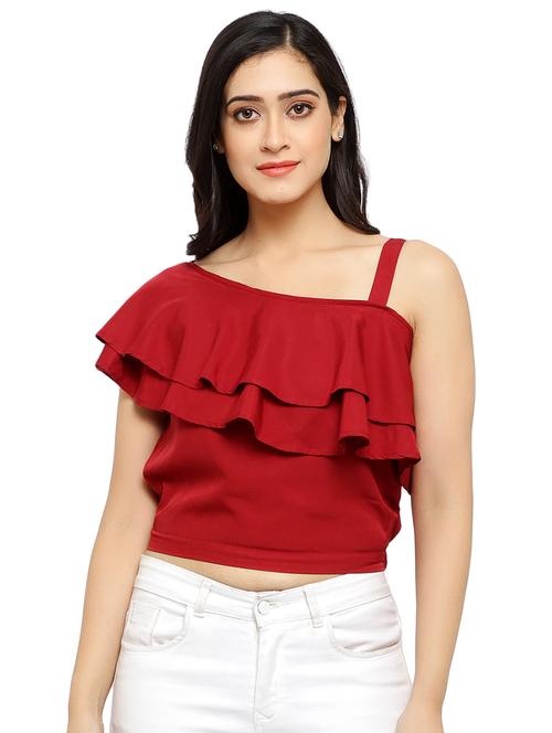 single sleeved crop top - 17866675 - Very Small Image - 1