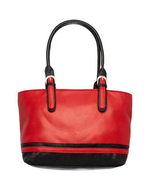 red leatherette (pu) handbag - 17866994 - Very Small Image - 1