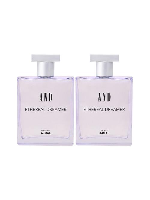 and love muse & ethereal dreamer pack of 2 eau de parfum 100ml each for women crafted by ajmal + 2 parfum testers - 17867576 - Very Small Image - 1