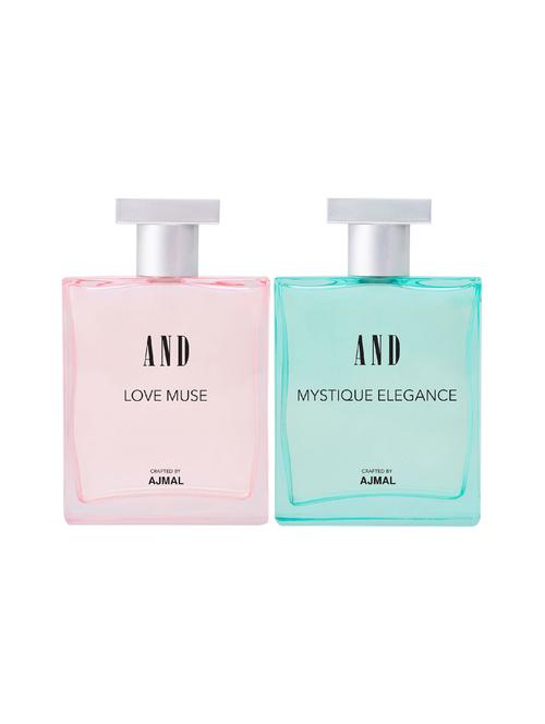 and love muse & mystique elegance pack of 2 eau de parfum 50ml each for women crafted by ajmal + 2 parfum testers - 17867595 - Very Small Image - 1