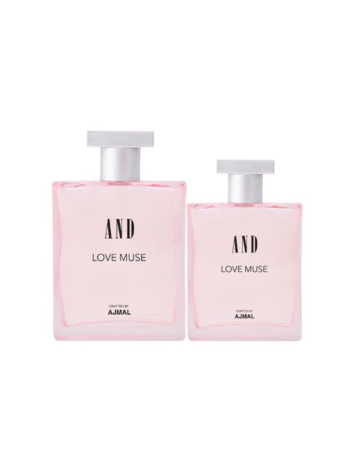 and love muse 100ml & 50mlpack of 2 eau de parfum for women crafted by ajmal + 2 parfum testers - 17867612 - Very Small Image - 1