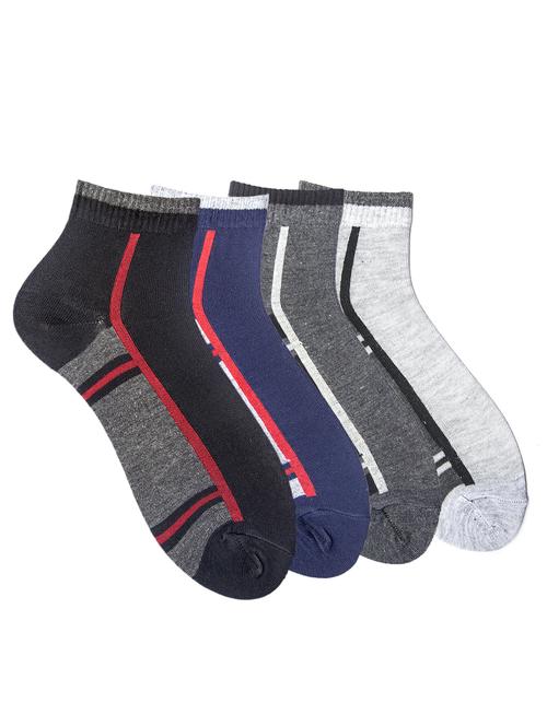 multi colored cotton ankle length sock - 17868951 - Very Small Image - 1