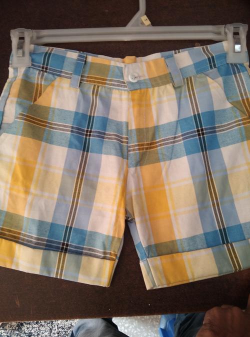 navyblue cotton shorts - 17869024 - Very Small Image - 1