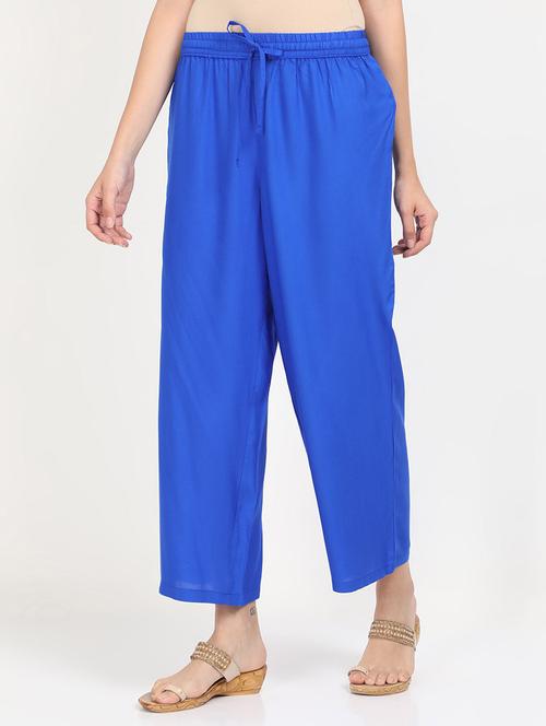 drawstring waist solid palazzo - 17869043 - Very Small Image - 1
