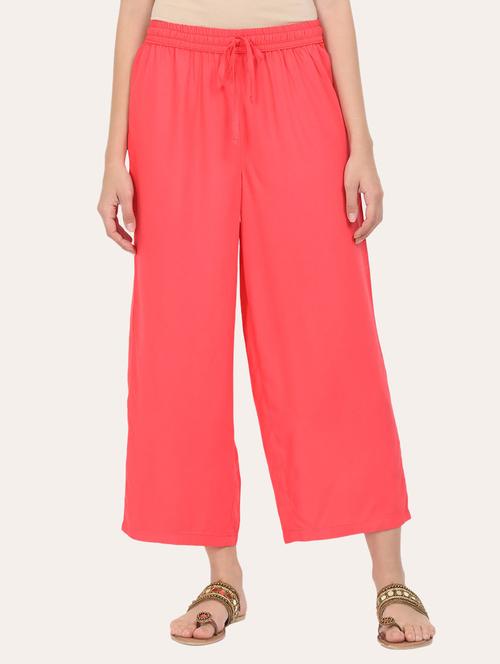 drawstring waist solid palazzo - 17869051 - Very Small Image - 1