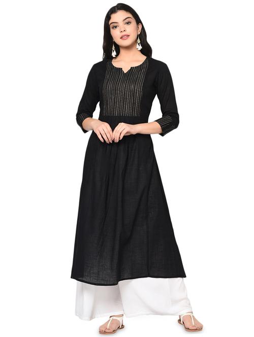 striped yoke a-line kurta - 17869117 - Very Small Image - 1
