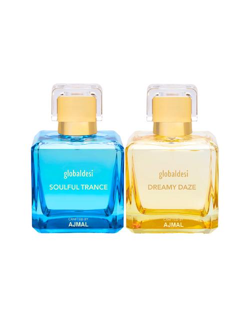 global desi soulful trance & dreamy daze pack of 2 eau de parfum 50ml for women crafted by ajmal + 2 parfum testers - 17869321 - Very Small Image - 1