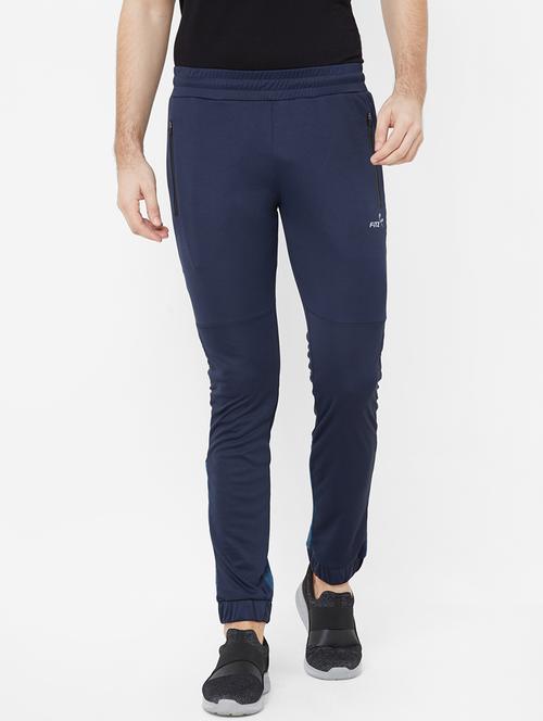 navy blue color block jogger - 17869409 - Very Small Image - 1