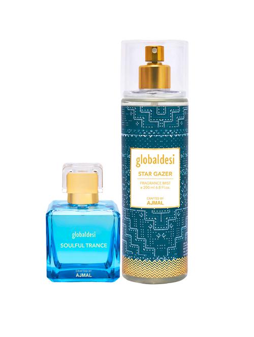 global desi soulful trance eau de parfum 50ml & star gazer body mist 200ml pack of 2 for women + 2 parfum testers - 17869458 - Very Small Image - 1