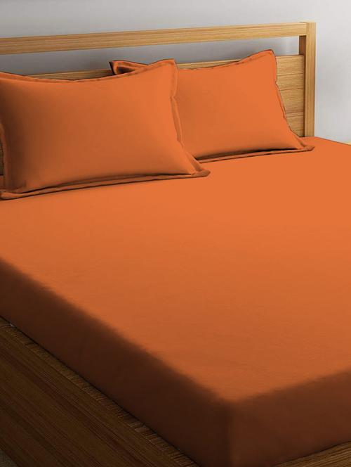 orange cotton bedsheet - 17870378 - Very Small Image - 1