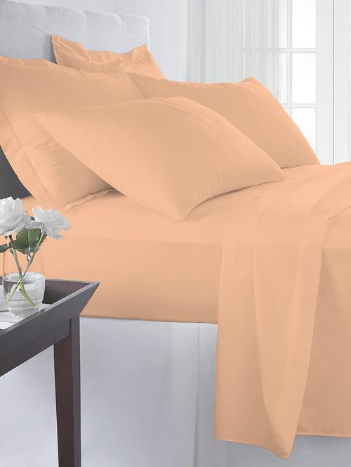 orange cotton bedsheet - 17870383 - Very Small Image - 1