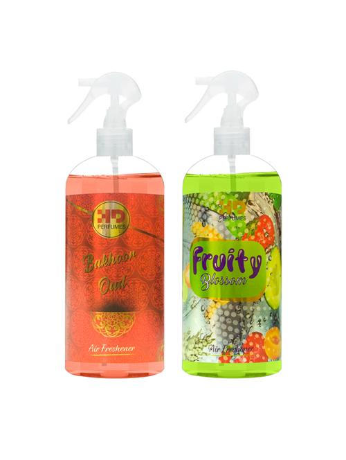 hd bakhoor oud and fruity blossom refreshing room freshener spray 300 ml pack of 2 - 17870734 - Very Small Image - 1