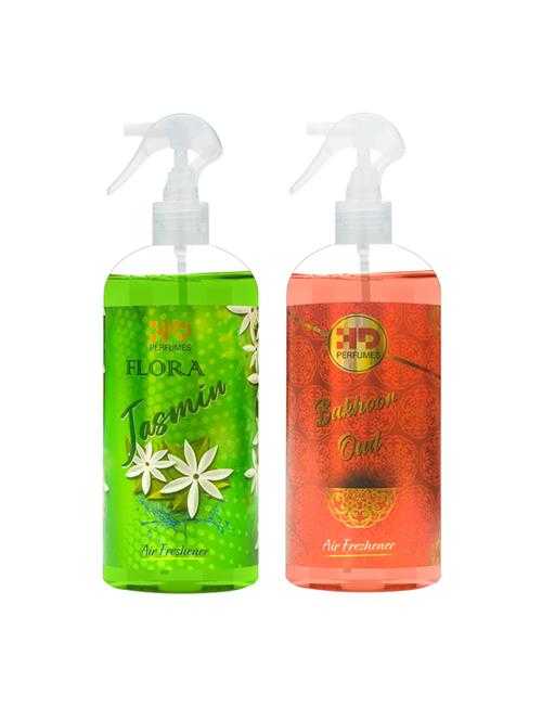 hd flora jasmin and bakhoor oud refreshing room freshener spray 300 ml pack of 2 - 17870741 - Very Small Image - 1