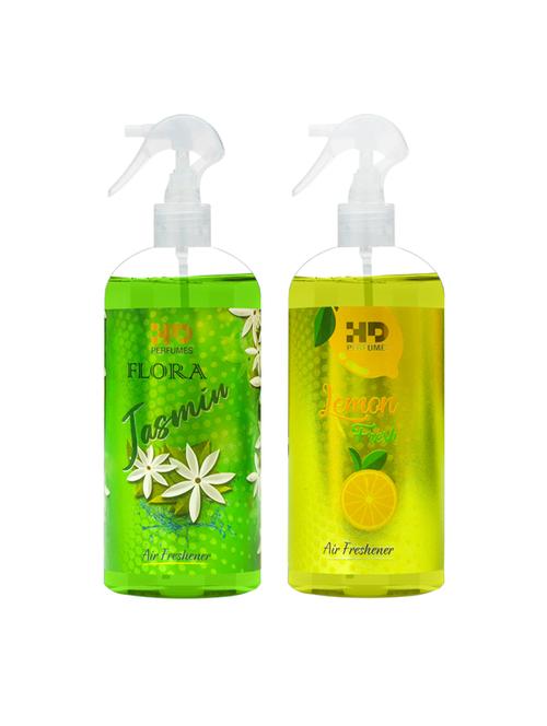 hd flora jasmin and lemon fresh refreshing room freshener spray 300 ml pack of 2 - 17870744 - Very Small Image - 1