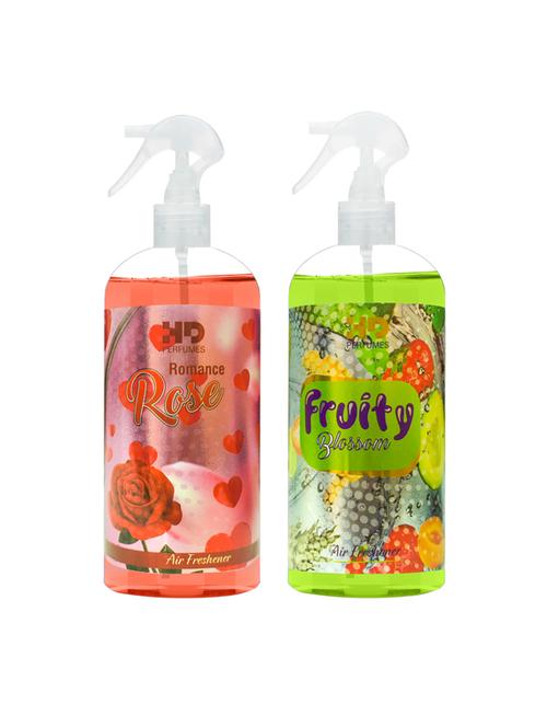 hd romance rose and fruity blossom refreshing room freshener spray 300 ml pack of 2 - 17870770 - Very Small Image - 1