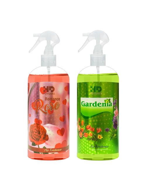 hd romance rose and gardenia refreshing room freshener spray 300 ml pack of 2 - 17870771 - Very Small Image - 1