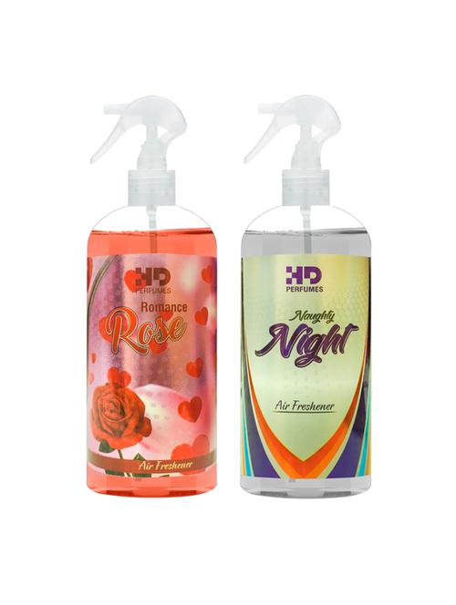 hd romance rose and naughty night refreshing room freshener spray 300 ml pack of 2 - 17870773 - Very Small Image - 1