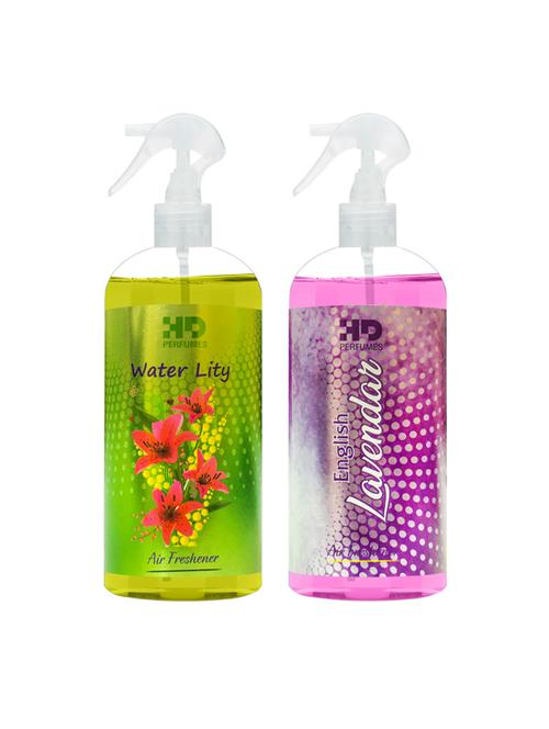 hd water lity and english lavender refreshing room freshener spray 300 ml pack of 4 - 17870795 - Very Small Image - 1