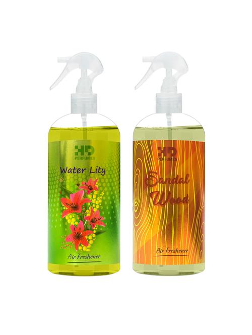 hd water lity and sandal wood refreshing room freshener spray 300 ml pack of 8 - 17870799 - Very Small Image - 1