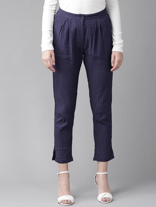 mid rise pleated trousers - 17870865 - Very Small Image - 1