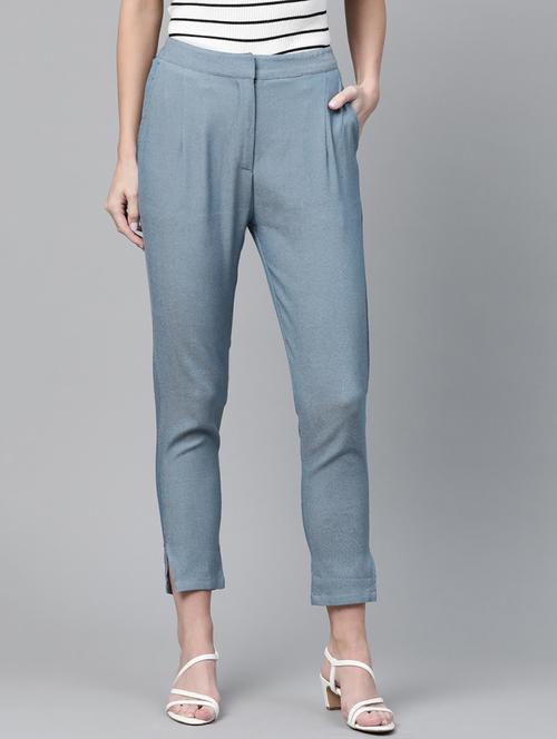 mid rise pleated trousers - 17870868 - Very Small Image - 1