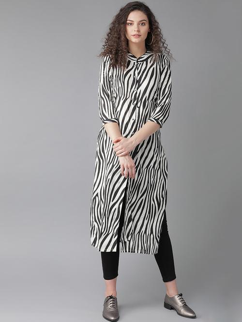 animal print straight kurta - 17870925 - Very Small Image - 1