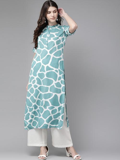 abstract straight kurta - 17870928 - Very Small Image - 1
