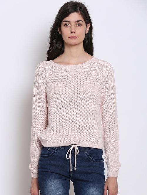 drawstring waist solid sweatshirt - 17871247 - Very Small Image - 1