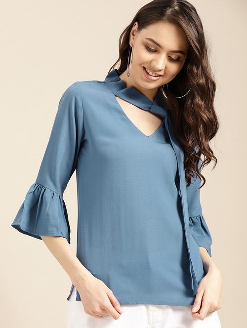 choker neck solid top - 17871411 - Very Small Image - 1