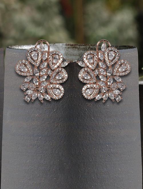 gold copper studs earring - 17871457 - Very Small Image - 1