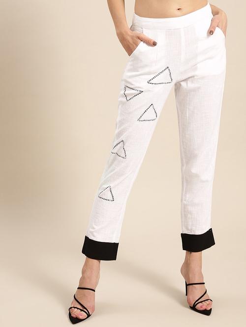 mid rise flat front trouser - 17871486 - Very Small Image - 1