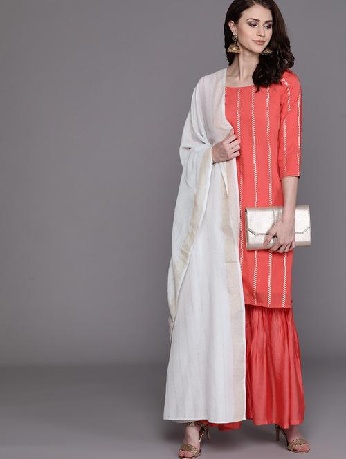 white rayon dupatta - 17871533 - Very Small Image - 1