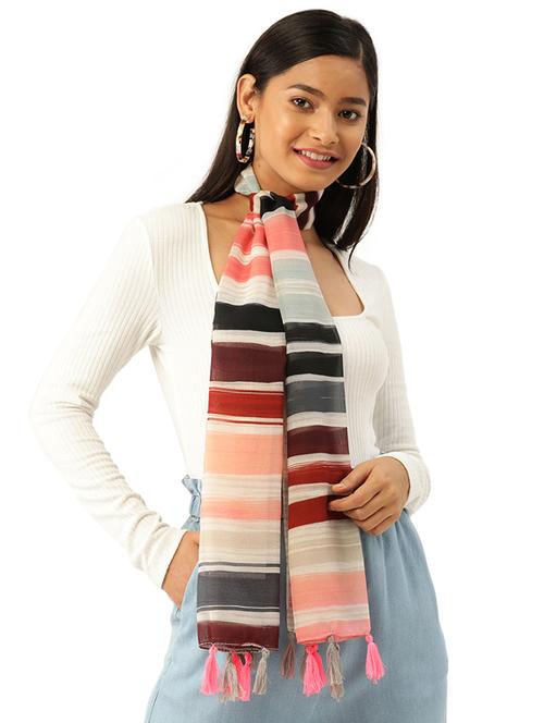 multi colored polyester scarf - 17872047 - Very Small Image - 1
