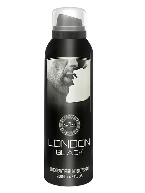 arras london black deodorant body spray, 200ml - 17872082 - Very Small Image - 1