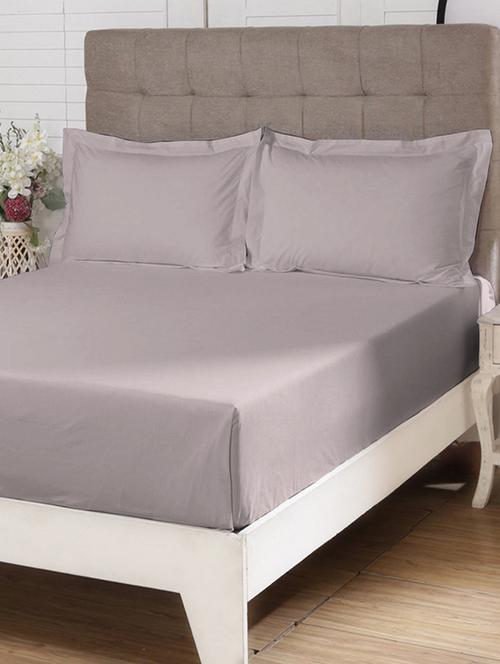 grey cotton bedsheet - 17872155 - Very Small Image - 1