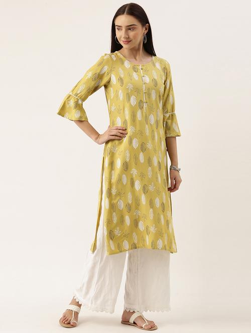 printed straight kurta - 17872387 - Very Small Image - 1