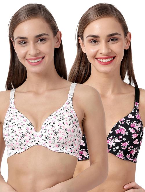 set of 2 printed t-shirt bra - 17872609 - Very Small Image - 1