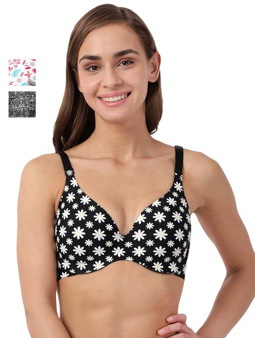 set of 2 printed t-shirt bra - 17872611 - Very Small Image - 1