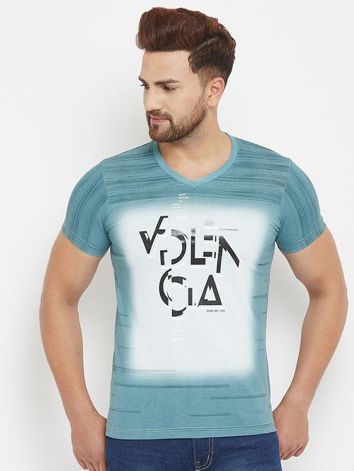 blue all over print t-shirt - 17873150 - Very Small Image - 1