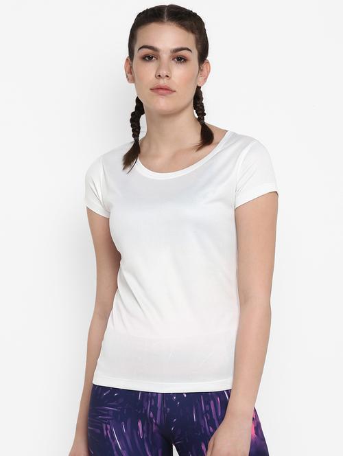 women's plain round neck t-shirt - 17873170 - Very Small Image - 1