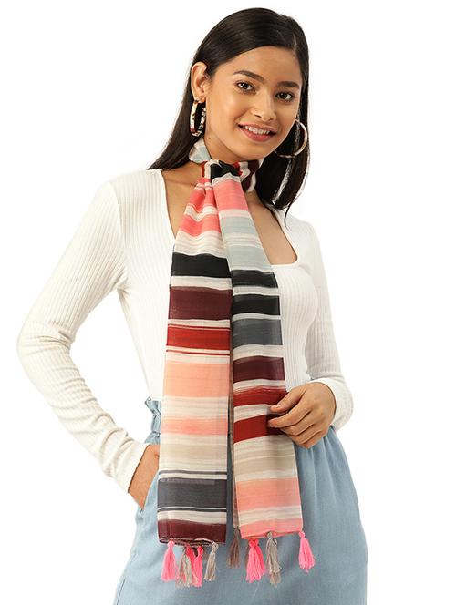 multi colored polyester scarf - 17873457 - Very Small Image - 1