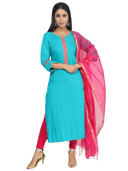 solid straight kurta - 17873580 - Very Small Image - 1