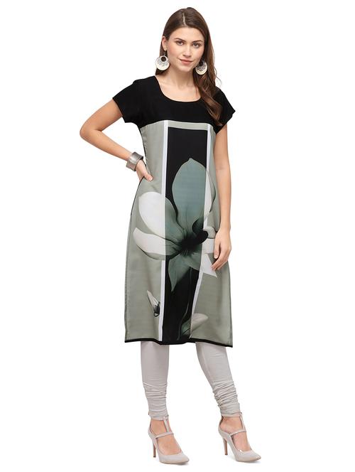 color block straight kurta - 17873901 - Very Small Image - 1
