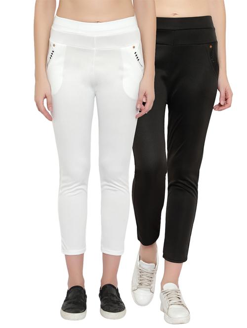 set of 2 flat front trousers trouser - 17874184 - Very Small Image - 1