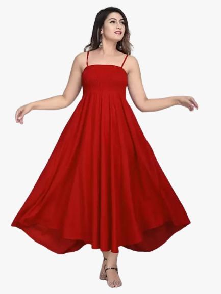 red silk kurti - 17874928 - Very Small Image - 1